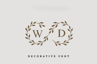 Monogram Fonts for Your Wedding Day Style