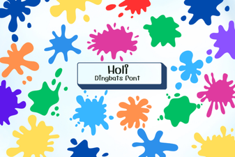 Creative Holi Fonts for Festive Design Projects