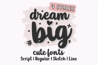 Dream Big Bundle Font: Creative Projects & Designer Value