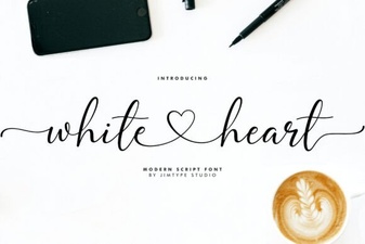 Choosing a White Heart Font for Creative Projects