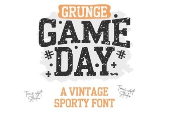 Game Day Fonts for Sports Projects and Team Spirit